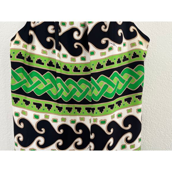 Milly New York Geometric Chain Pattern Shift Mini Dress Size 4 Chic Event - Picture 7 of 16